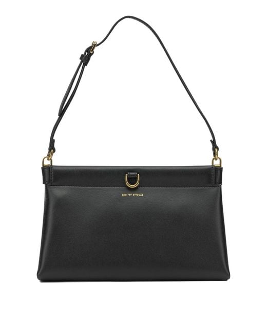 Etro Black "Talk" Small Shoulder Bag