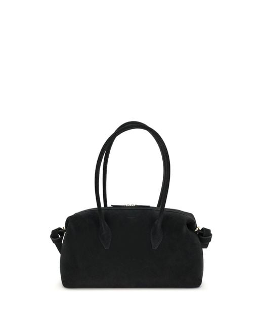 Yuzefi Black Shoulder Duffle Bag Brioche