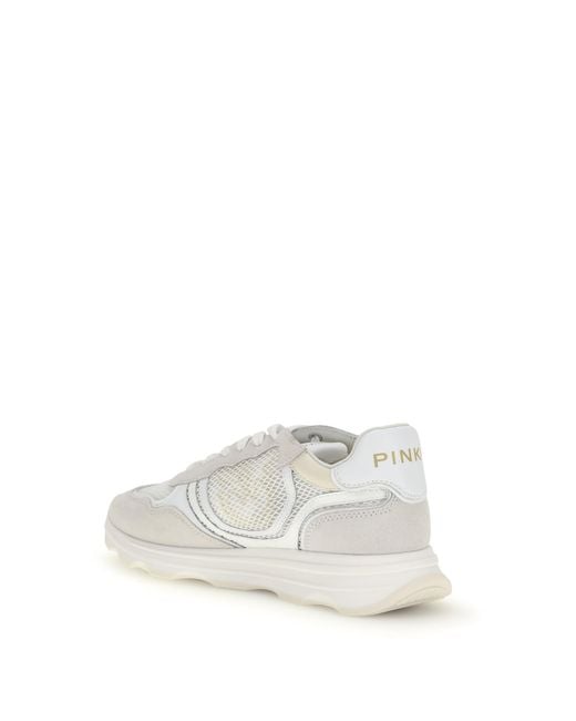 Pinko White Sneakers Zoe Leather