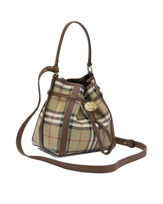Burberry Natural "Check" Small Shoulder Bag