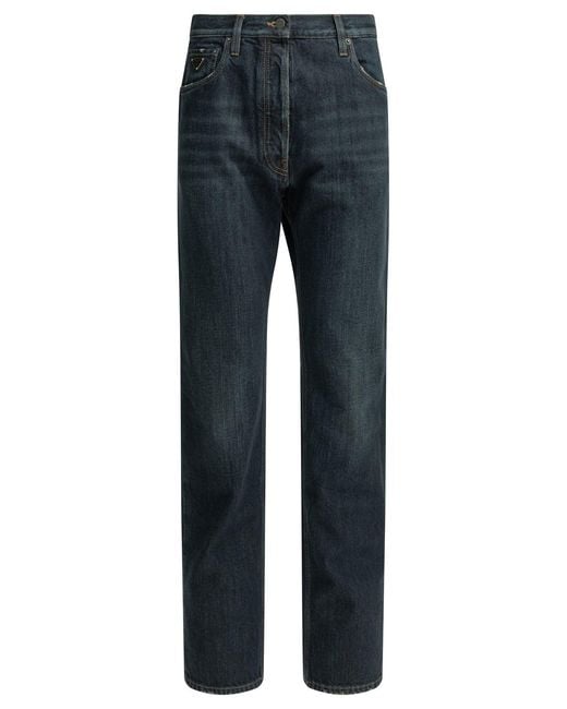 Prada Blue Straight-Leg Jeans