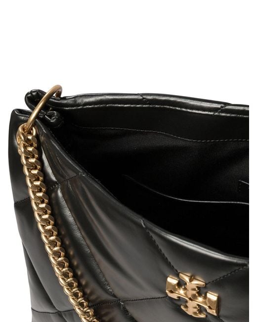 Tory Burch Black Kira Diamond Quilt Hobo
