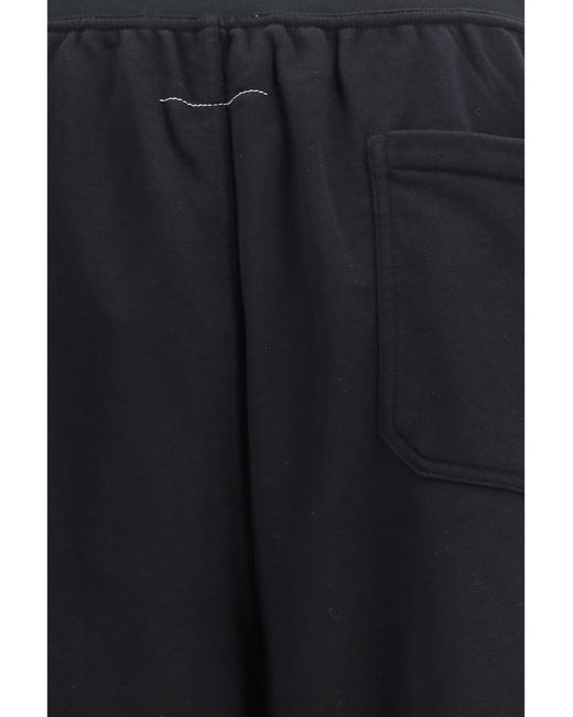 MM6 by Maison Margiela Blue Cotton Sweatpants for men