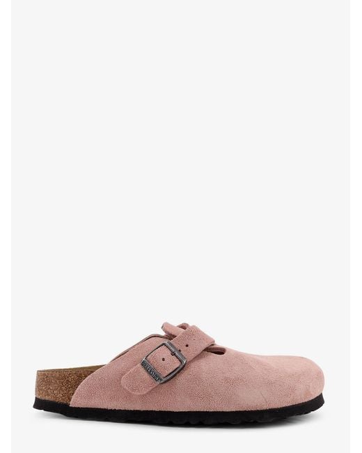 Birkenstock Pink Suede Boston Sandals