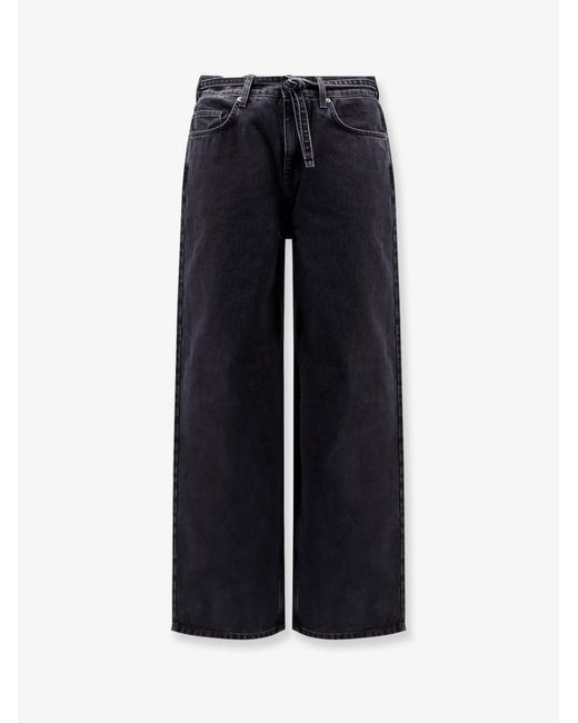 Axel Arigato Blue Relaxed Fit Denim Trousers for men