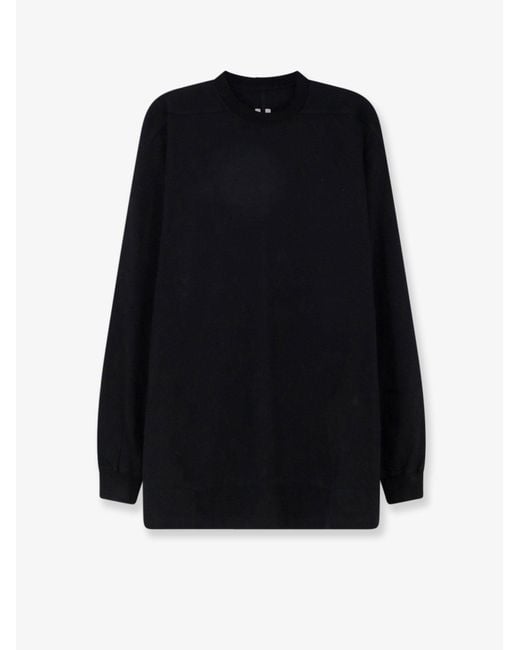 Rick Owens Black Cotton T-Shirt for men