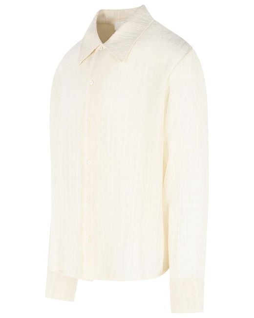 Séfr White 'Ignacio' 'Cloud' Cotton Shirt for men