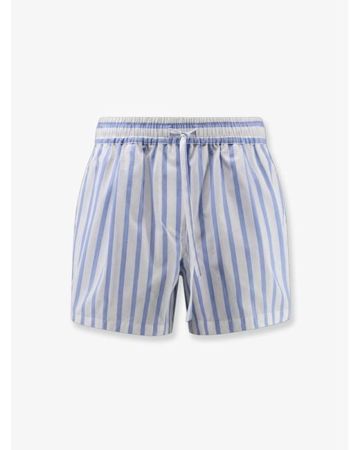 Dolce & Gabbana Blue Dolce & Gabbana Cotton And Silk Shorts