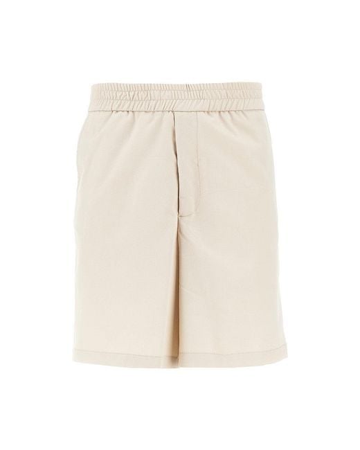 C.9.3 Natural Viscose-Blend Gabardine Bermuda Shorts for men