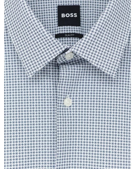 Boss Blue Hank Jersey Shirt for men