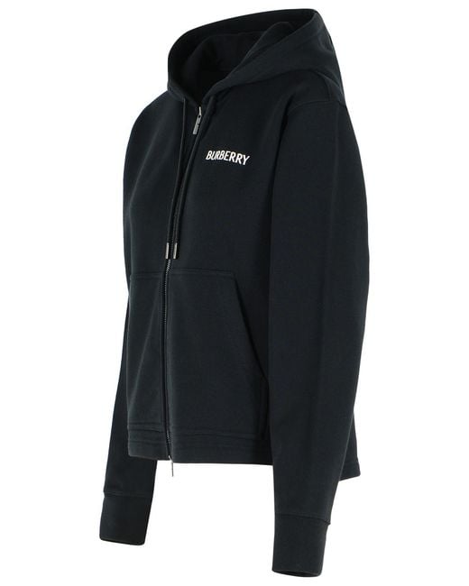 Burberry Black 'Harper' Cotton Sweatshirt
