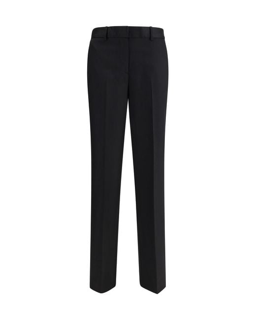 Lardini Black Straight Tailored Pants