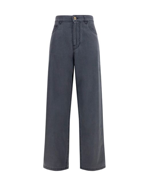 Miu Miu Blue Cotton Jeans