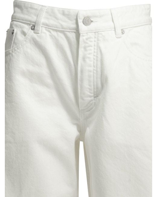Alaïa White "Rodeo" Wide-Leg Jeans