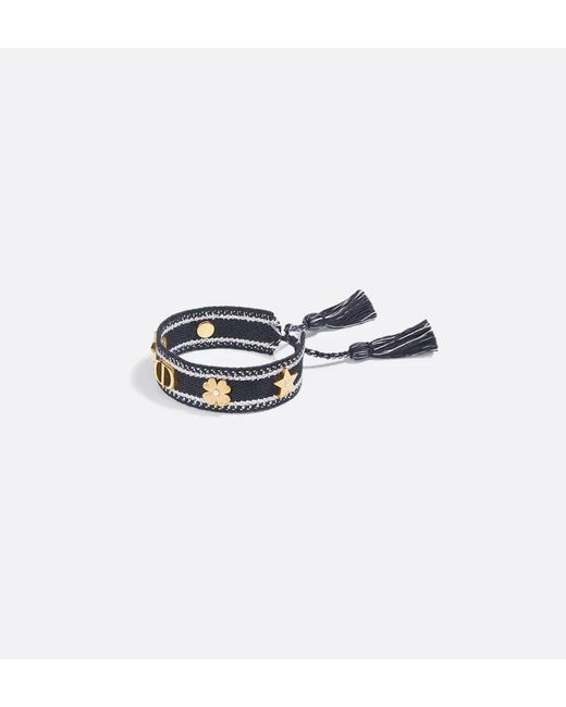 Dior Blue Pearl Logo Bracelet