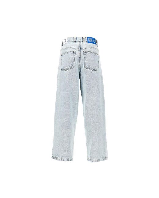 POLAR SKATE Blue 'Big Boy' Oversized Denim Pants for men