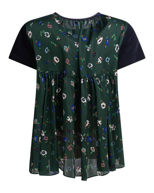 Sacai Black T-Shirts