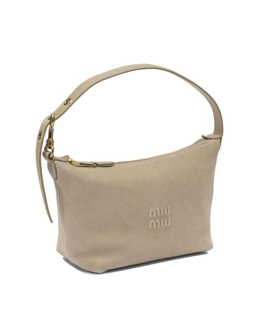 Miu Miu Brown Leather Handbag Small