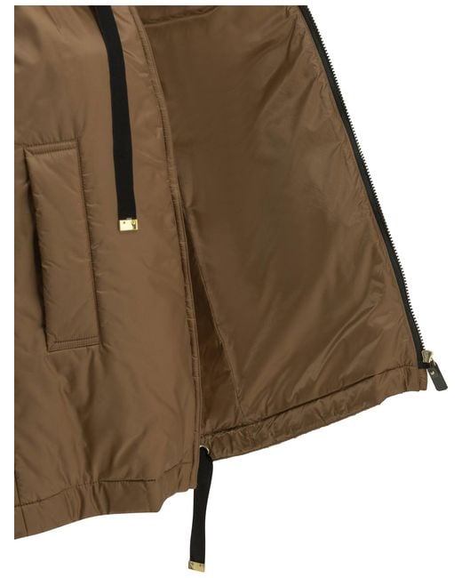 Max Mara Green Water-Repellent Sleeveless Jacket