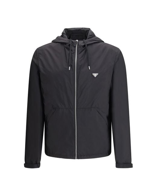Prada Gray Re-Nylon Jacket for men