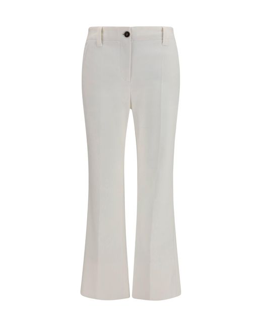 Brunello Cucinelli Gray Slim Flared Pants