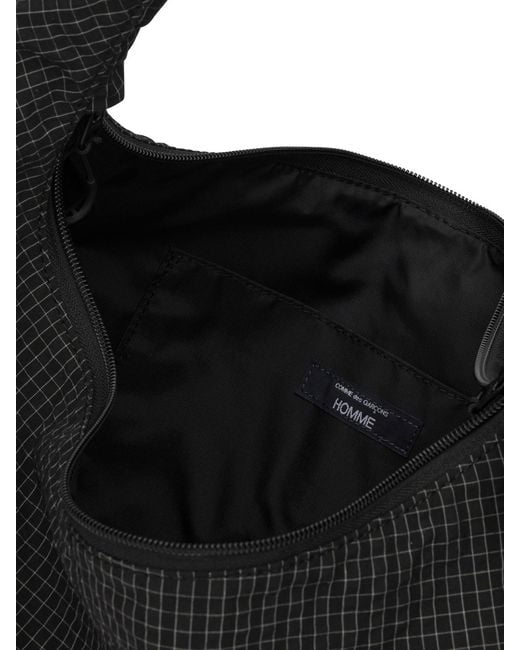 Comme des Garçons Black "Grid Check" Large Shoulder Bag for men