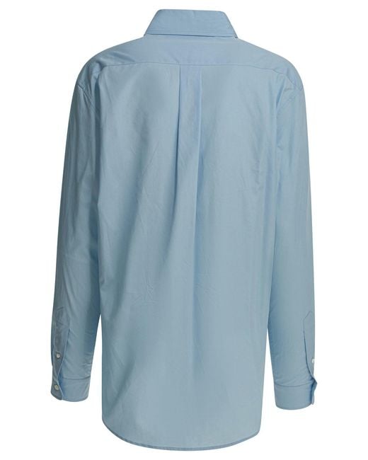 Miu Miu Blue Cotton Shirt