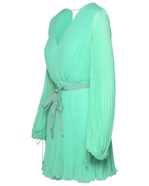 Max Mara Green Visita' Polyester Dress