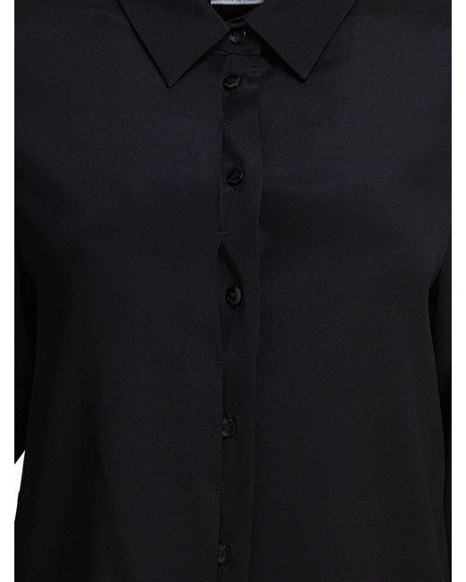 Max Mara Pure Blue Shirts Black