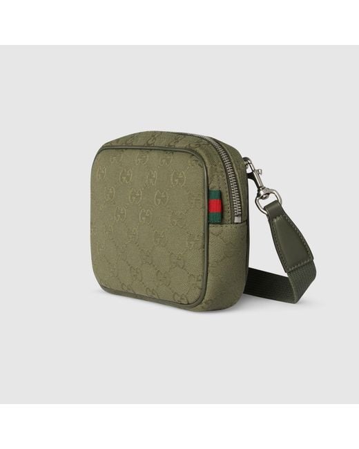 Gucci Green Gg Canvas Crossbody Bag for men