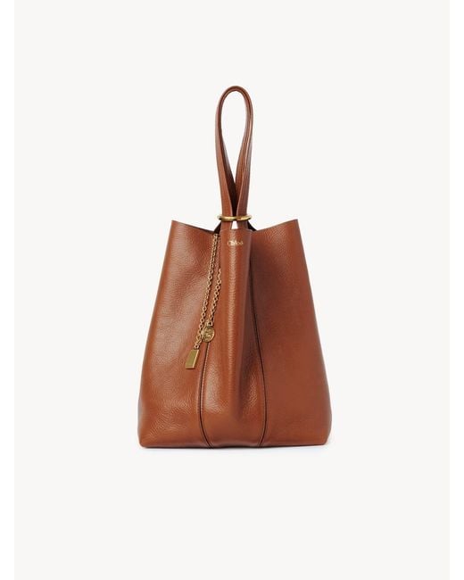 Chloé Brown "Spin" Small Handbag
