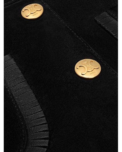 Céline Black Suede Miniskirt