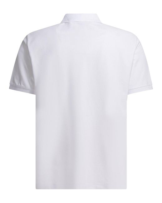Stone Island White Cotton Polo Shirt for men