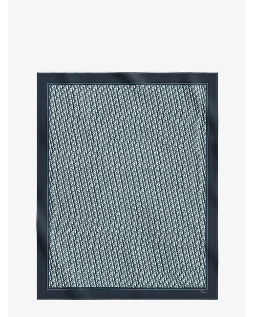 Dior Gray Dior Dior Oblique Cashmere Foulard