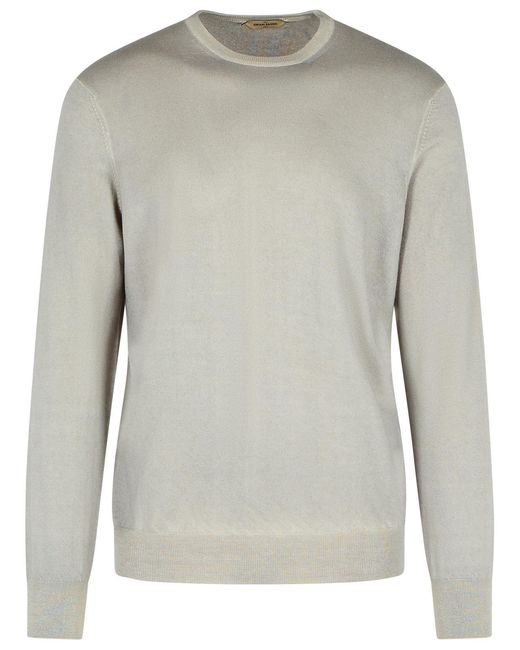 Gran Sasso Gray Cashmere Wool Sweater for men