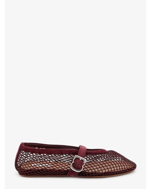 Alaïa Brown Mesh Ballet Flats