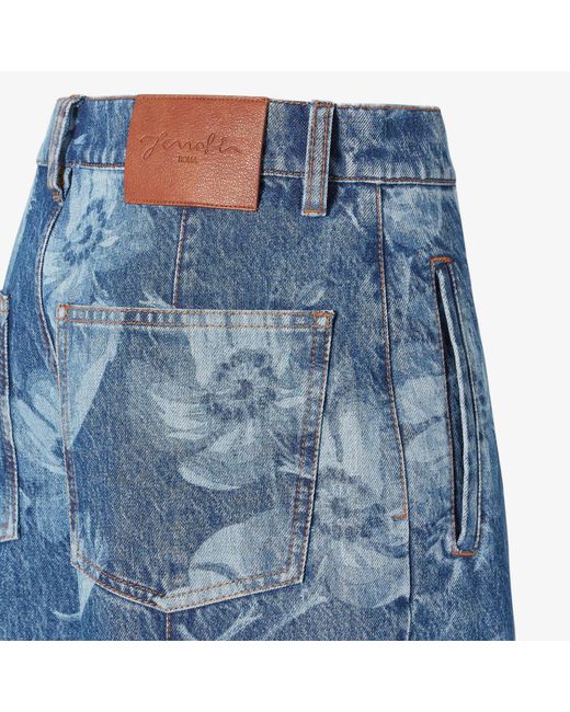 Fendi Blue Denim Pants