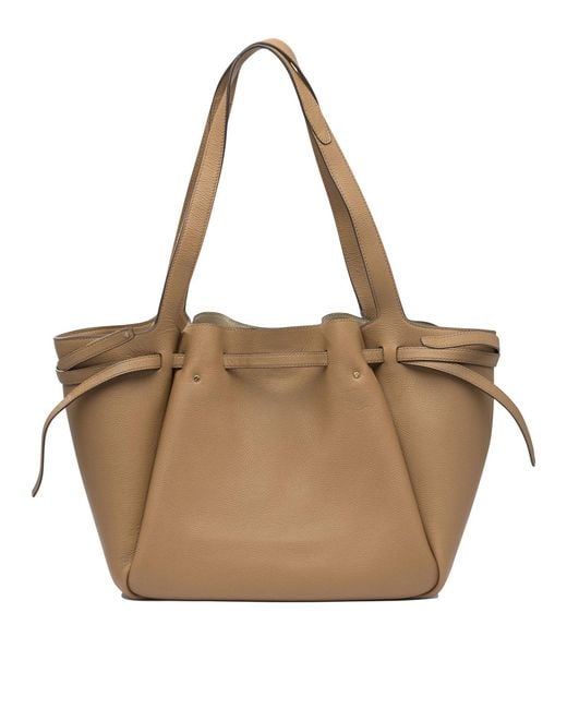 Tory Burch Natural Cow Leather Shoulder Bags