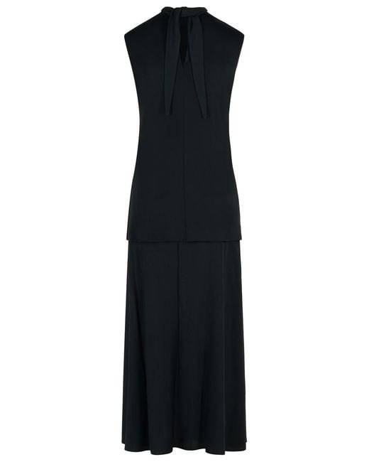 Jil Sander Black Viscose Blend Dress