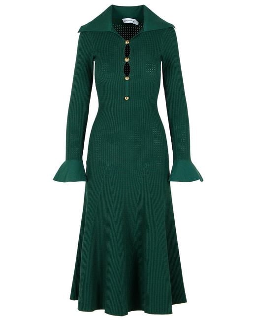 Self-Portrait Green Self Portrait 'Keyhole' Dress