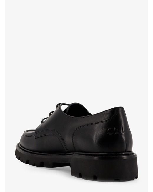 Céline Black Derby Margaret Leather Lace-Up Shoes for men