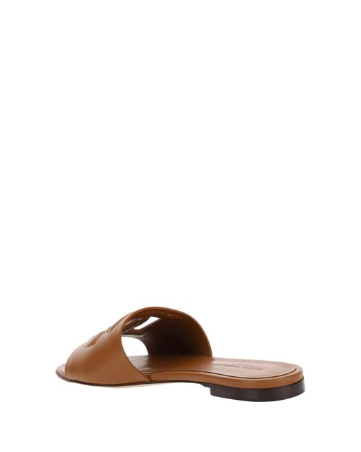 Dolce & Gabbana Brown Millenials Sandals