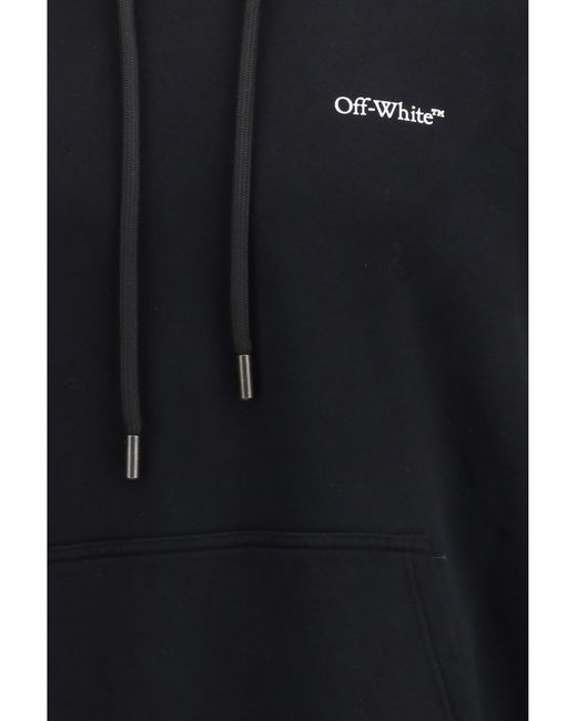 Off-White c/o Virgil Abloh Blue Metal Arrow Skate Hoodie for men