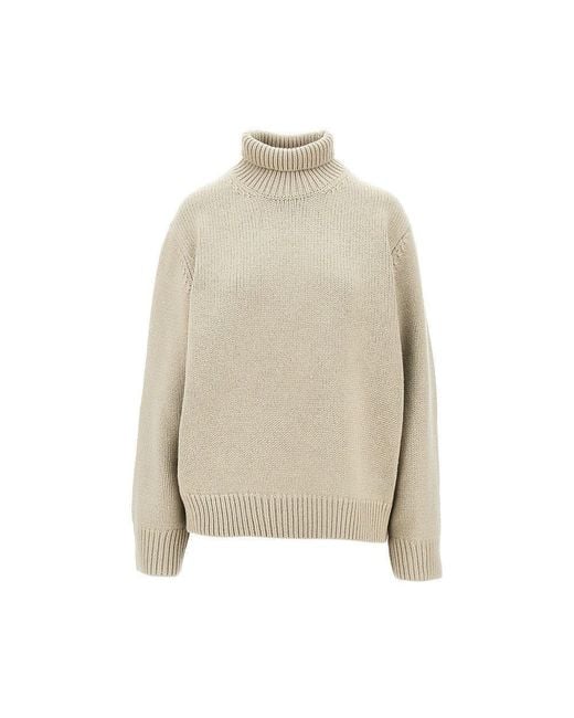 Totême Natural Oversized Turtleneck Sweater