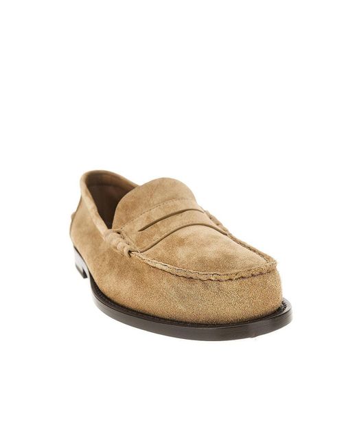 Church's Natural 'Rowley' Suede Leather Loafers for men