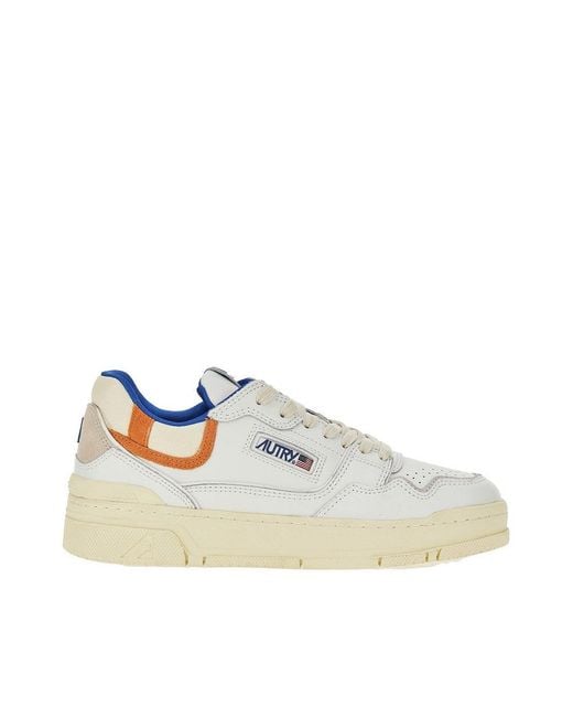 Autry Blue Clc Low Leather Sneakers for men