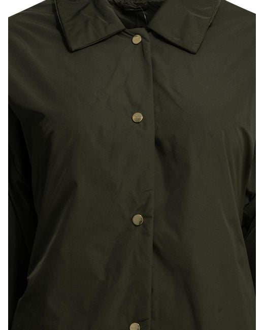 Max Mara Green Reversible Padded Jacket