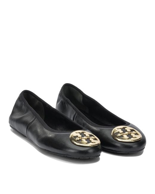 Tory Burch Black Reva Travel Ballet