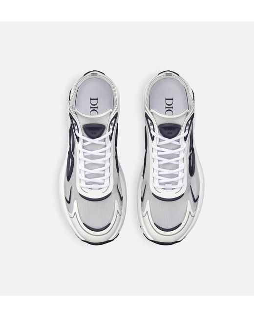 Dior White B30 Countdown Tech Sneakers for men