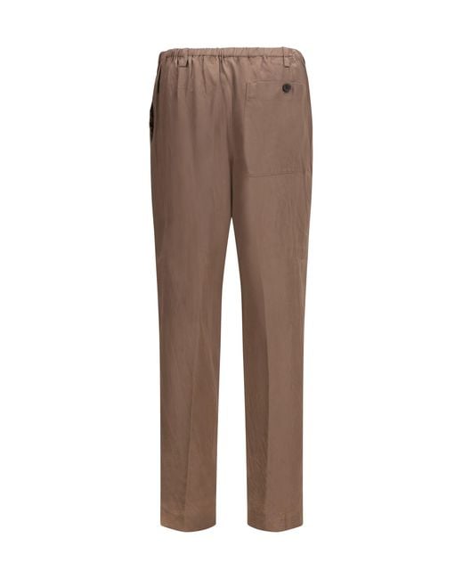 Dries Van Noten Brown Penny Pants for men